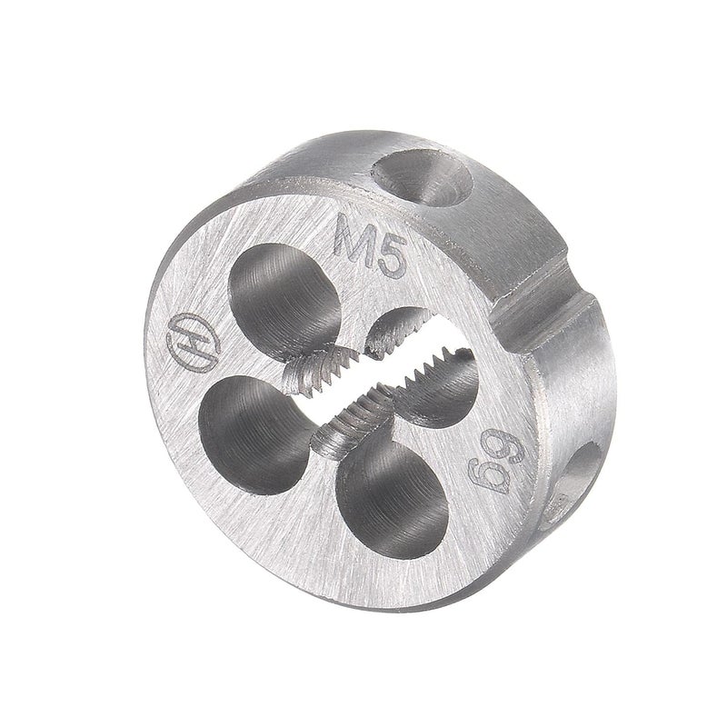 TOP-VIGOR M5 x 0.8mm Metric Tap and Die Set, Right Hand Machine Thread Tap with Round Threading Die for Making or Repairing Threads on Iron, Copper, Steel and Other Metal Materials - Image 4